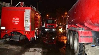 ننشر معاينة النيابة لحريق 