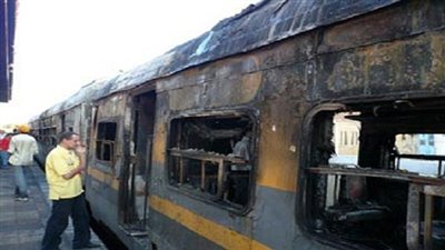 بالفيديو.. السكك الحديدية تكشف تفاصيل جديدة في حريق قطار طنطا