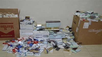  ضبط 6 أشخاص بحوزتهم سجائر مجهولة المصدر في البحيرة 