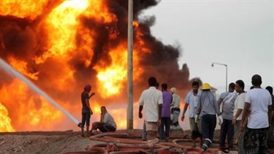 اندلاع حريق في مصفاة 