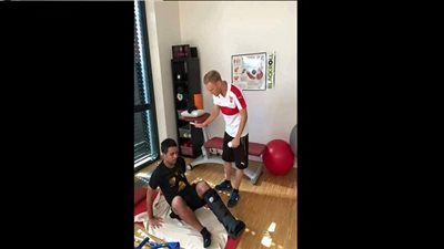 محمد إبراهيم يبدأ التأهيل في ألمانيا