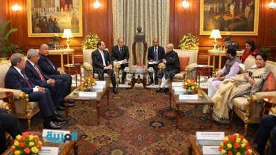 السيسي لرئيس الهند: نسعى لتوسيع نطاق التعاون الاقتصادي والعلمي