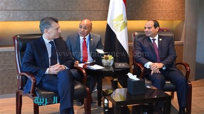 تفاصيل لقاء السيسي ورئيس الأرجنتين 