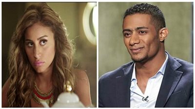 محمد رمضان بصحبة دينا الشربيني داخل كواليس 