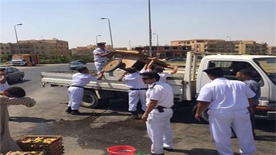 حملة مكبرة لشرطة المرافق بشوارع مدينة أسوان