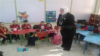 بالصور.. بدء الدراسة بالمدرسة الدولية الحكومية بالشيخ زايد 