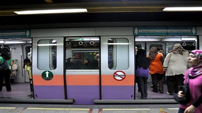 عودة حركة القطارات لطبيعتها على الخط الثاني لمترو الأنفاق