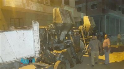 بالصور.. ضبط 3 خلاطات مخالفة فى حملة ليلية بالعمرانية