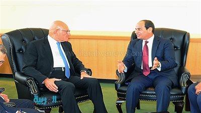 السيسي يلتقي برئيس وزراء لبنان على هامش أعمال 