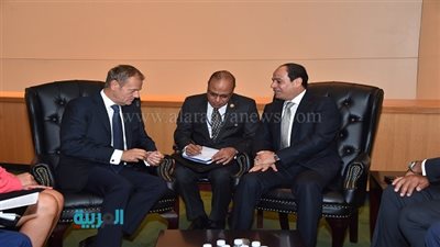 السيسي يلتقي رئيس المجلس الأوروبي على هامش أعمال جمعية الأمم المتحدة
