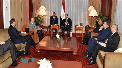 السيسي يستقبل نائبين بالكونجرس الأمريكي بمقر إقامته في نيويورك