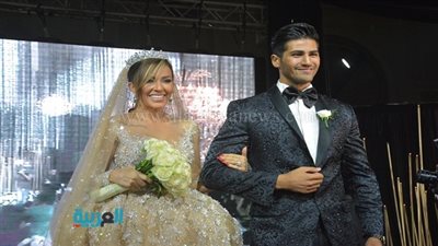 بالصور.. حفل زفاف ملك جمال لبنان وأنجى قصابية