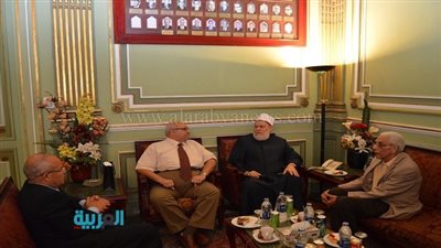 رئيس جامعة عين شمس يستقبل علي جمعه