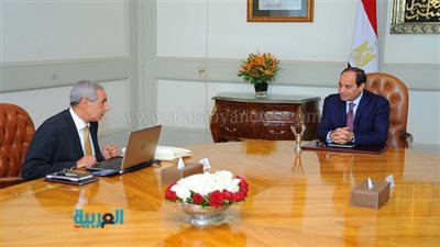 السيسي يجتمع بالمهندس طارق قابيل وزير التجارة والصناعة