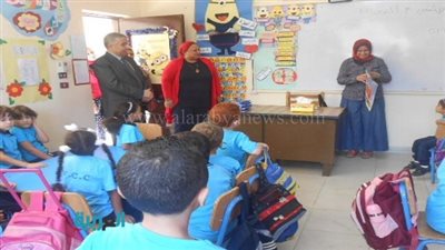 رئيس المعاهد القومية يتفقد مدرسة كلية النصر بالمعادي