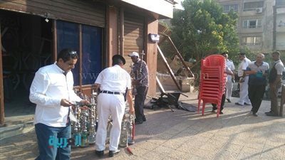 بالصور.. إغلاق 6 مقاهي مخالفة بمنطقة الشيراتون بالنزهة 