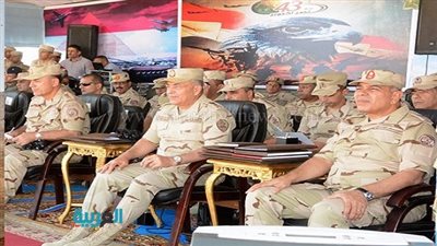 بالصور.. رئيس الأركان يشهد المرحلة الرئيسية لمشروع 