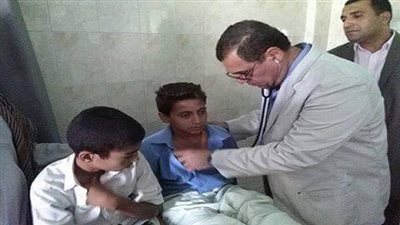 ننشر صور نقل الطلاب المصابين في واقعة 