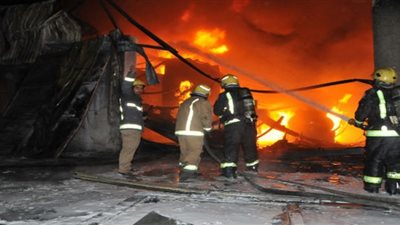 السيطرة على حريق بمحل تجارى بمدينة السادات بالمنوفية 