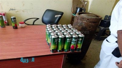 بالصور.. التحفظ علي 1672 عبوة غاز بمصنع مخالف بالعجوزة