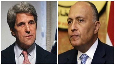 سامح شكري يتلقى اتصالاً من وزير الخارجية الامريكى