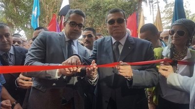محافظ الفيوم ووزير الآثار يفتتحان متحف آثار كوم أوشيم