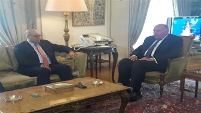 سامح شكري يستقبل نائب رئيس المجلس الرئاسي الليبي