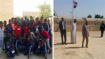 ياسين عبد الصبور يتفقد مدرسة عنيبة الرياضية بالنوبة