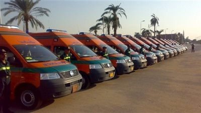 25 سيارة اسعاف لتأمين جمهور مصر وغانا