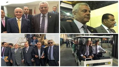 سلامة الجوهري وحاتم باشات يشاركان في زيارة وفد البرلمان لمصنع 200 الحربي