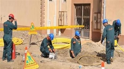 بدء توصيل الغاز الطبيعي بمنطقتي 