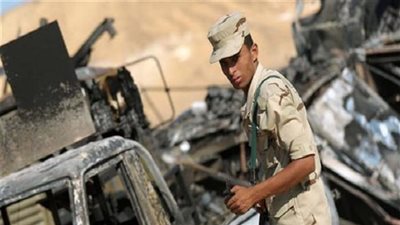 استشهاد 8 جنود خلال صد هجوم ارهابي على كمين أمنى بشمال سيناء 