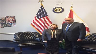 وزير الخارجية يلتقي بالنائبة الأمريكية إلينانا روسليتين