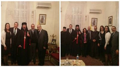 حاتم باشات يلتقى بطريرك الكنيسة الكاثوليكية وقياداتها