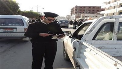 ضبط 6209 مخالفات مرورية بشوارع الجيزة