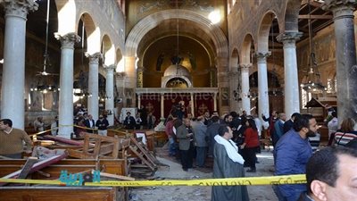 بالصور.. ننشر التلفيات الناتجة عن انفجار الكاتدرائية  