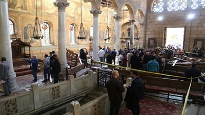 بالفيديو.. لحظة دخول الإرهابى للكنيسة البطرسية وتنفيذه الجريمة