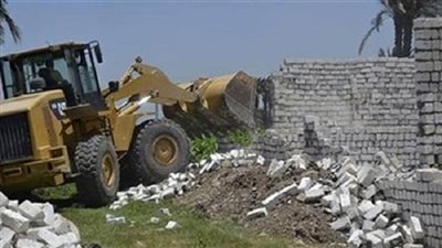 إزالة 7 حالات تعد على الأراضي الزراعية ورفع 2687 مترا مكعبا قمامة بمغاغة