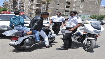 تحرير 19 مخالفة قيادة دراجة نارية بدون لوحات وتراخيص بالغربية