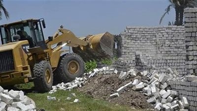 إزالة 12 حالة تعدٍ على الأراضي الزراعية بشبين القناطر