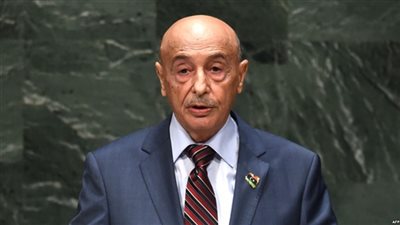 عقيلة صالح يثمن الدور المصري لاعادة الاستقرار إلي ليبيا