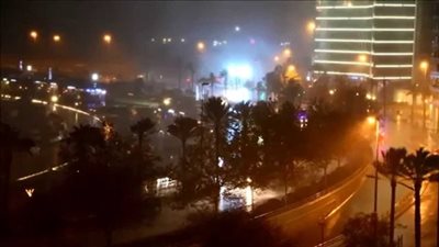 أمطار غزيرة بالإسكندرية بالتزامن مع ليلة رأس السنة