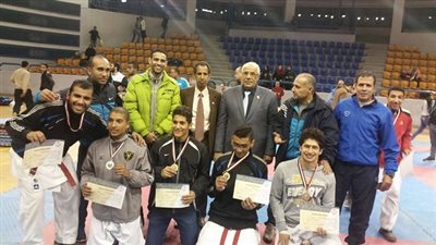 الزهور والبنك الأهلي يحصدا ذهب اخر يوم كاراتيه 