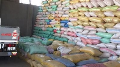 ضبط 550 طن أرز قبل طرحها بالسوق السوداء في دمياط