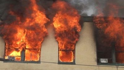 إصابة 9 بينهم 3 أمناء شرطة في حريق ببرج سكني ببني سويف