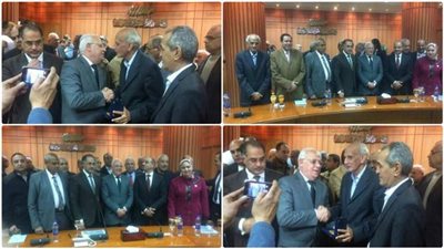 محافظ بورسعيد يجتمع بوفد لجنة الزراعة برئاسة هشام الشعيني