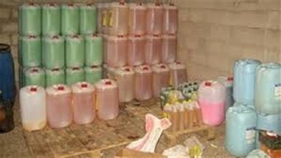 ضبط صاحب شركة منظفات بحوزته منتجات مغشوشة في الغربية