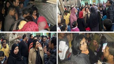 مني جاب الله تتفقد منطقة الخزان للوقوف على مشكلات الأهالي