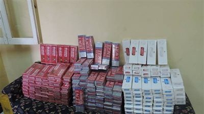 ضبط 36200 علبة سجائر بالعطارين بالاسكندرية