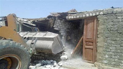 إزالة 3 حالات تعدٍ على الأراضي الزراعية بالقليوبية